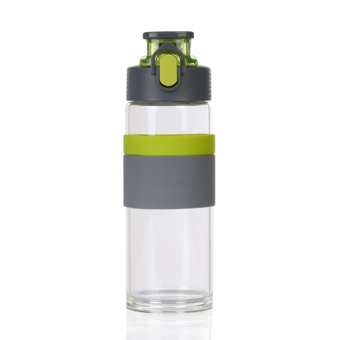 Butelka szklana na wodę Casno Cross 500 ml zielona