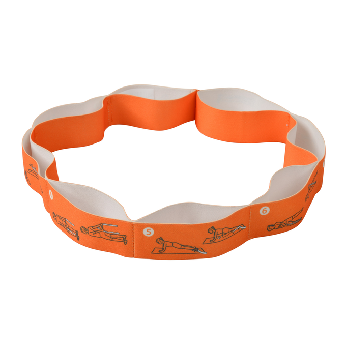 Guma do ćwiczeń Majestic Yoga Band pomarańczowa