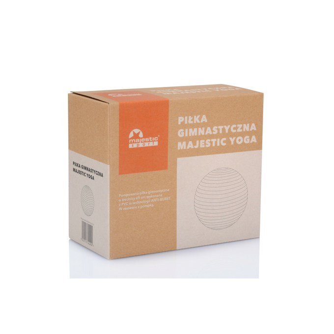 Piłka gimnastyczna Majestic Sport 65 cm czarna