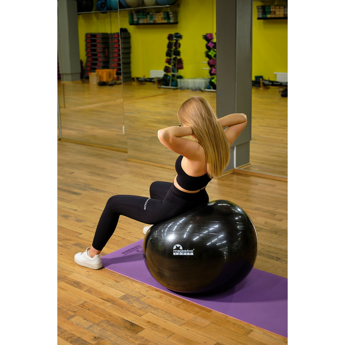 Piłka gimnastyczna Majestic Sport 65 cm czarna