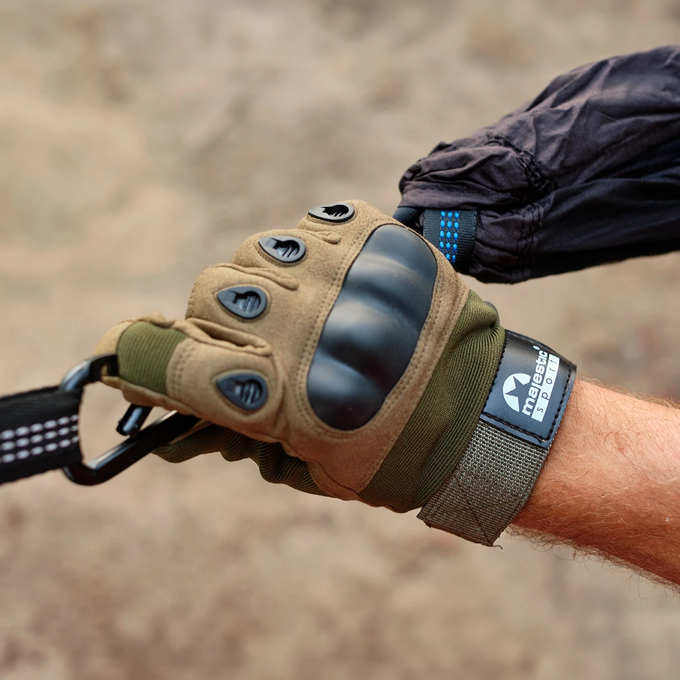 Rękawice taktyczne Majestic Sport zielone