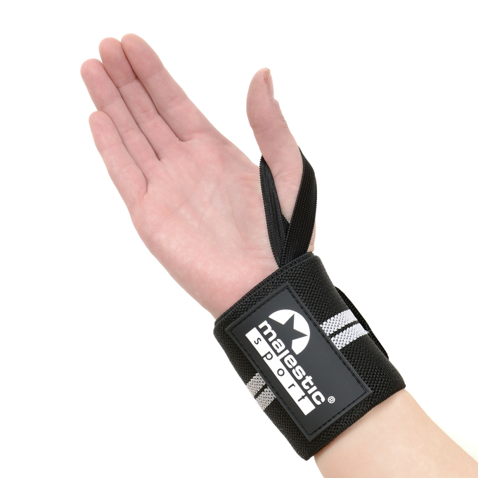 Usztywniacze na nadgarstki Majestic Sport czarno-szare