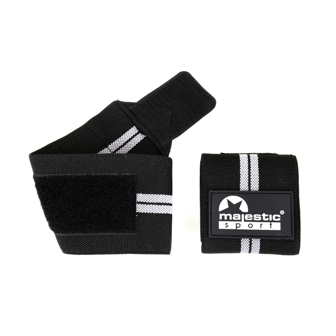 Usztywniacze na nadgarstki Majestic Sport czarno-szare