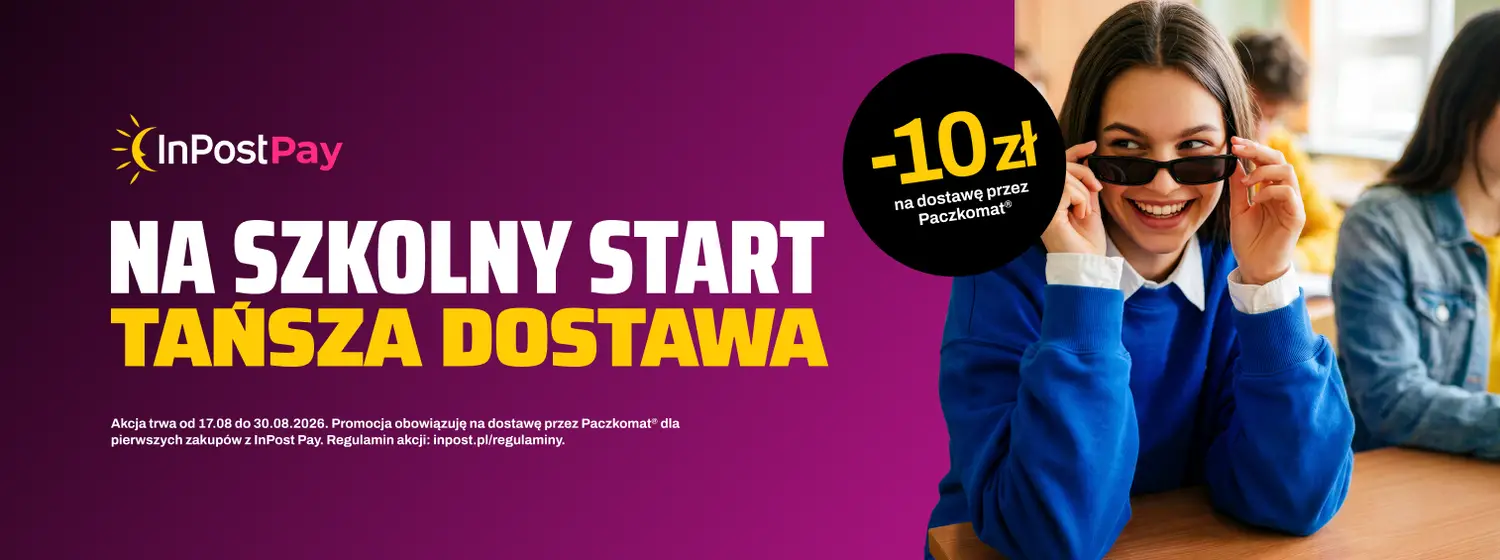 -10 zł na dostawę przez Paczkomat, przy pierwszych zakupach z InPost Pay