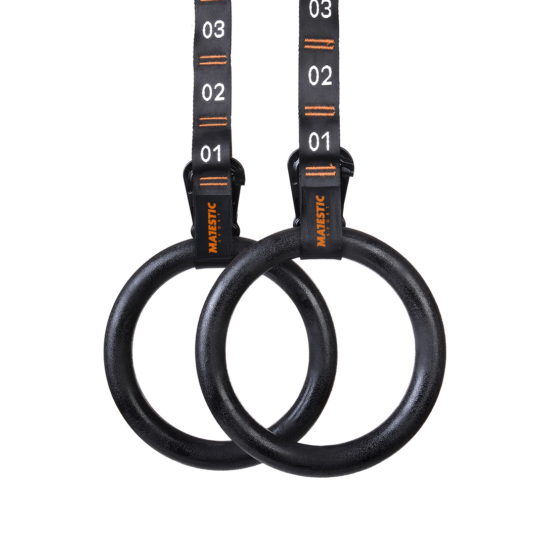 Kółka gimnastyczne Majestic Sport RINGY czarne