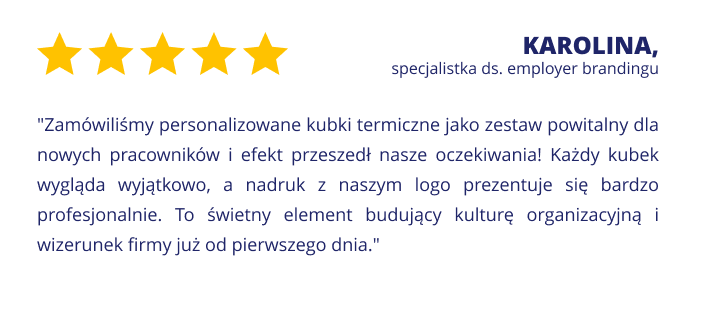 Opinia klienta o butelkach z nadrukiem Majestic Sport