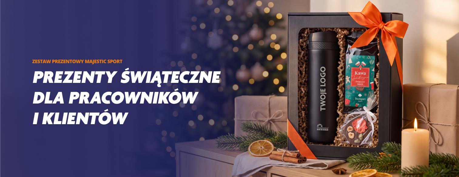 Kubki i butelki termiczne z logo firmy - personalizacja Majestic Sport